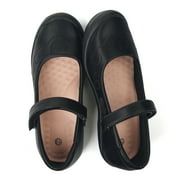 JABASIC Girls Mary Jane School Uniform Shoes Comfortable Dress Flats (13,Black)